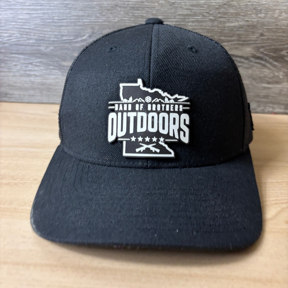 Band‎ Of Brothers Outdoors Hat Cap Snap Back Black Minnesota Adjustable
